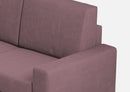 Divano Angolare 6 Posti 286x226x85 cm Sakar in Tessuto Prugna