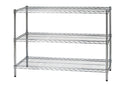 Scaffale 3 Ripiani 121x45x90 cm in Metallo Cromato Tosini