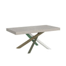 Tavolo Allungabile 180/440x90 cm Volantis Cashmere Gambe Multicolore 4/A      