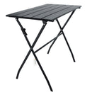 Tavolo Pieghevole da Giardino 78x48,5x74 cm in Metallo e HDPE Antracite