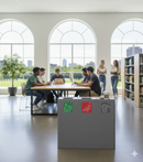 Pattumiera Sistema di Raccolta Rifiuti 90x30xh80 cm In Acciaio Verniciato 3 Scomparti Grigio