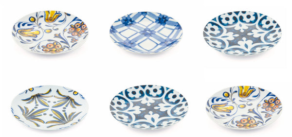 Set de 6 Assiettes à Fruits Ø19x2 cm en Porcelaine VdE Tivoli 1996 Portugal prezzo