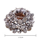 Set 4 Girocandela con Frutti Secchi Ø15 cm Grigio