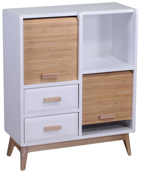 prezzo Armoire 2 Portes Coulissantes 1 Compartiment 2 Tiroirs en Bois Adami Marbela