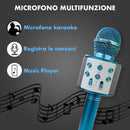 Microfono wireless hifi speaker registra e ascolta le tue canzoni Celeste