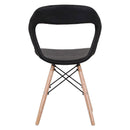 Set 4 Sedie 78x46x46 cm in Similpelle da Interno Nero