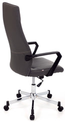 Poltrona da Ufficio Direzionale in Similpelle Sake Grigia