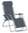 Chaise longue pliante inclinable Zero Gravity en fer et textilène Versilia gris
