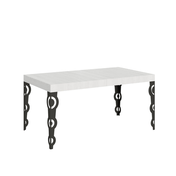 prezzo Tavolo Allungabile 160-420x90x77 cm Karamay Bianco Frassino