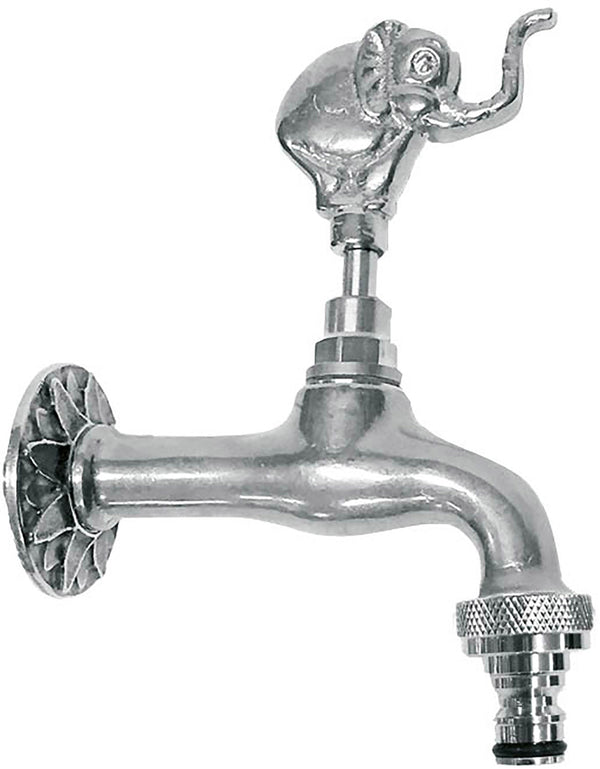 sconto Robinet en Laiton Chromé pour Fontaine de Jardin avec Raccord Rapide Morelli Elefante
