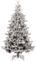 Albero di Natale Artificiale Floccato Effetto Realistico Innevato 210 cm 922 Rami Montaggio a Ombrello Effetto Neve