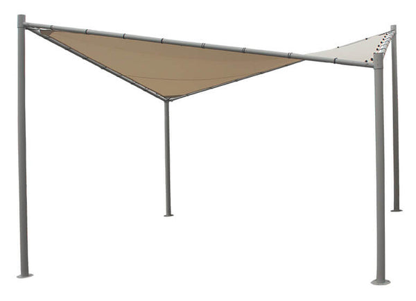 Tonnelle Papillon 4x4m en Aluminium avec Toile Polyester Kraus Otto Blanc prezzo