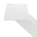 Set Gambe Cross per Tavolo H695 Verniciato Bianco Acciaio Emuca