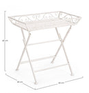 Set 2 Tavolini 63x40x60 cm Emily in Acciaio