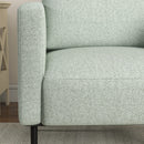 Poltrona 79x76x65 cm in Tessuto Effetto Lino Traspirante Grigio