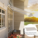Telo di Ricambio per Tenda Parasole Retrattile 3x2,5 m in Poliestere Anti UV 50+ Crema      