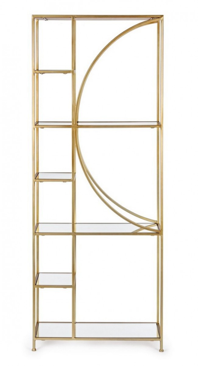 Libreria 6 Ripiani Elenor in Metallo