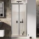 Porta Doccia 2 Ante Battenti in Cristallo Trasparente 4mm H185 Fosterberg Skagen Varie Misure