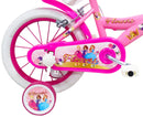 Bicicletta per Bambina 14"" 2 Freni Flowers Rosa