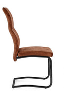 Set 4 Sedie 43,5x62x102h cm Thelma Velluto Ruggine 