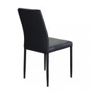 Sedia Blossom 41x50x91 h cm in Similpelle Nero