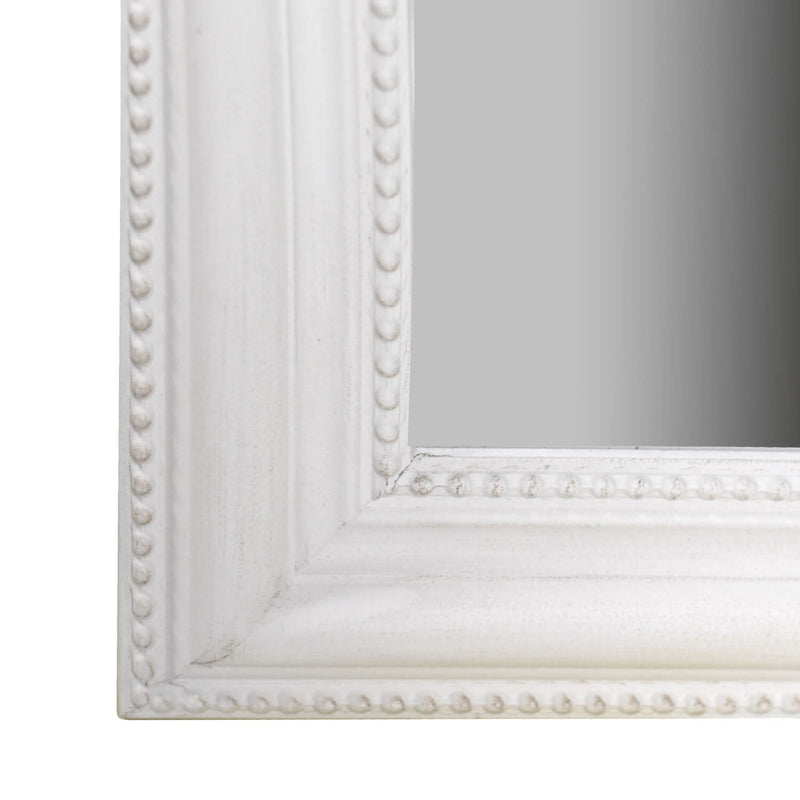 Specchio da Terra in Legno 40H160cm Bianco Opaco