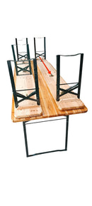 Set Birreria da Giardino Pieghevole in Legno Marrone Seconda Scelta