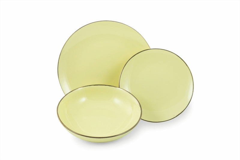 Servizio Piatti 18 Pezzi in Gres Villa d'Este Home Tivoli Royal Light