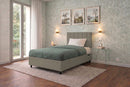 Letto Singolo Contenitore Imbottito Similpelle Cappuccino BoxMax Testata Vertical Varie Misure