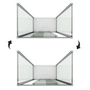 Box Doccia 3 Lati 1 Anta Scorrevole In Cristallo Trasparente 6mm H185 Fosterberg Kolding Trio Varie Misure
