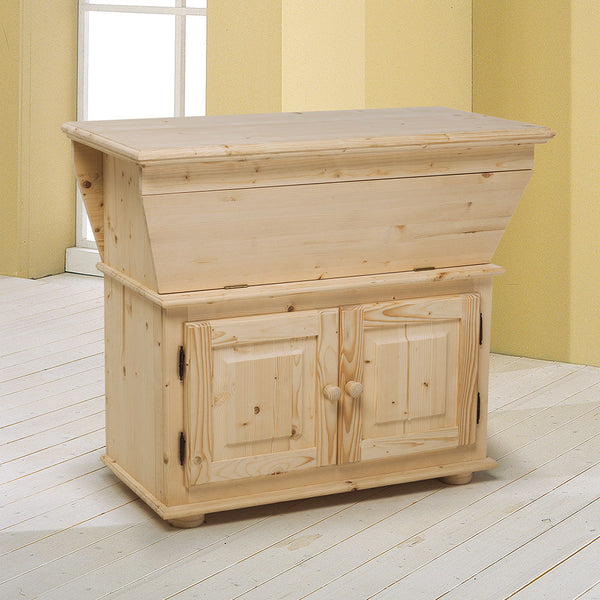 online Buffet de Cuisine en Sapin Brut 100x50x85,4cm Fumer Country