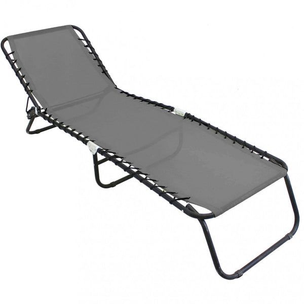Chaise longue de jardin 186x59x25h cm en textilène différentes couleurs prezzo