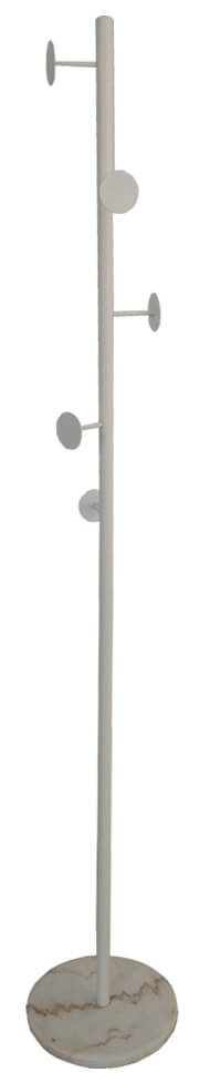 acquista Portemanteau de Tarra 30x30x172 cm en Acier Blanc