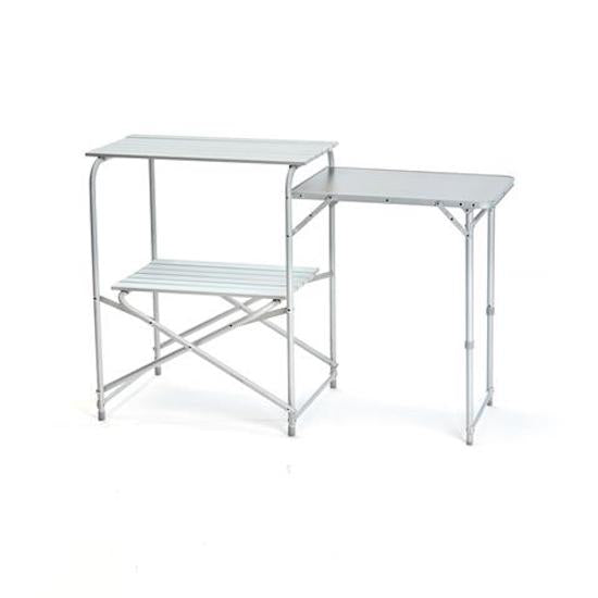 Support de Réchaud de Camping Pliant 3 Étagères en Aluminium et Taddei Double Polyester sconto