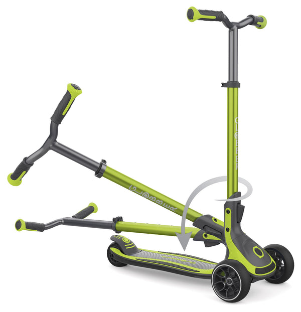 prezzo Trottinette 3 Roues Télescopique et Pliable Max 100 Kg Globber Ultimum Vert