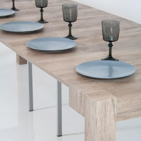 Console Extensible en Bois H76,6x46x90/306cm Itamoby Classic Dark Oak Look online