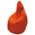 Pouf Confortable en Nylon Fadi Orange