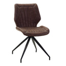 Sedia in Similpelle 58x46H80,5 cm Marrone