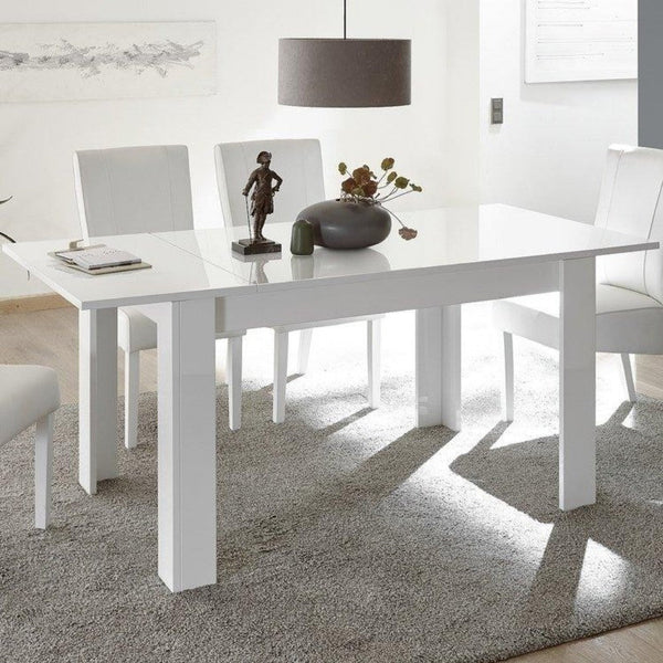 Table extensible 137/185x90x79 cm July blanc sconto