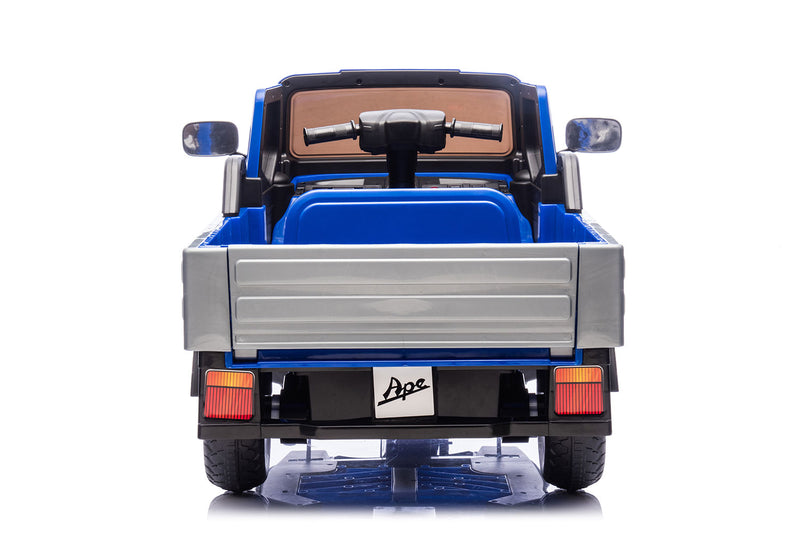Macchina Elettrica per Bambini Licenza Piaggio Apecar 12V Blu