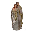 Natività resina oro e bianco cm 15x10,5xh31,5