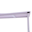 Scrivania Moderna ad Angolo con Cassetti in Legno Bianco 152x144x76 cm 