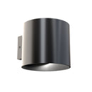 Lampada da parete Ceiling & Wall in Alluminio Rond Nero