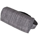 Sedia Sdraio Zero Gravity Reclinabile Pieghevole con Tettuccio e Portabicchieri in Textilene Grigio