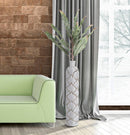 Vaso Panama Tall 15,5x74x15,5 cm in Poliresina Bianco