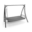 Dondolo da Giardino Reclinabile 3 Posti in Ferro Taddei Panama Beige