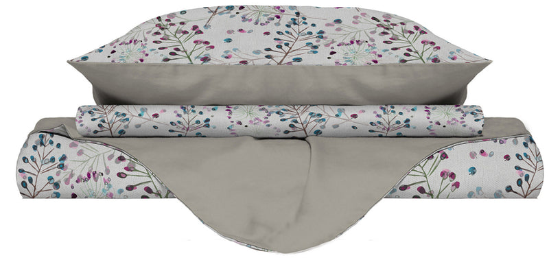 Copripiumino Double Face con Federe Stampato Flor