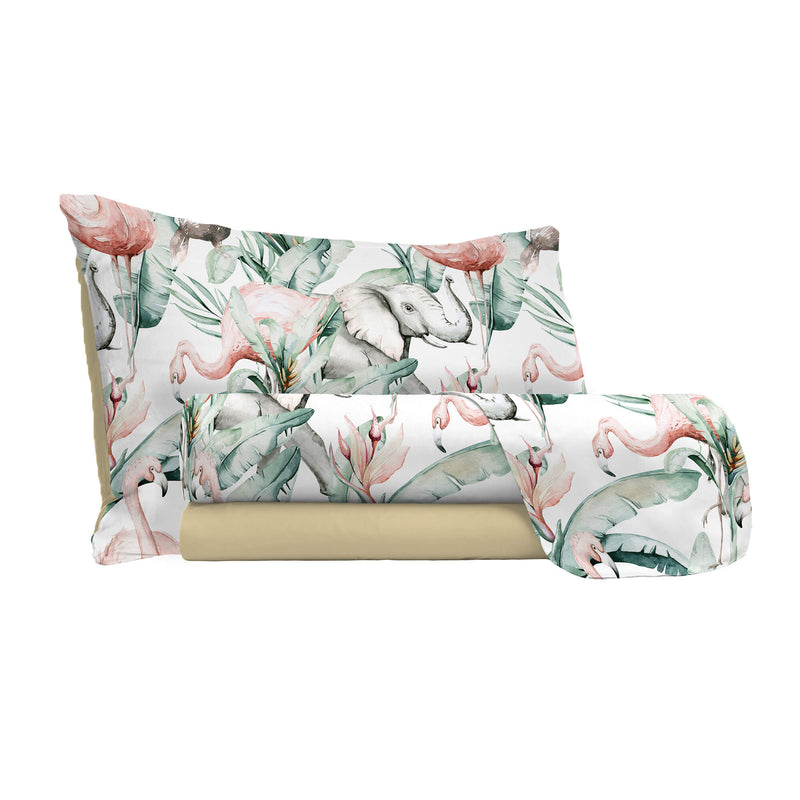 Set Lenzuola con Stampa Sopra Sotto e Federe Denny Varie Misure