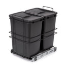 Pattumiera da Cucina ad Estrazione 2x 35 L in Plastica Emuca 