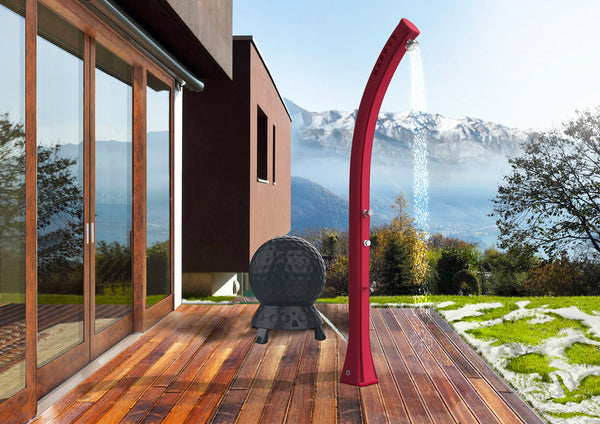 acquista Collettore Solare da Esterno Giardino 40L Elettrico per Docce Lavandini Hot Ball Grigio Antracite